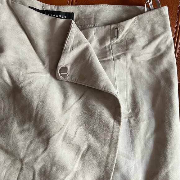 Ralph Lauren black label Suede Matching Set Top Skirt - Picture 8 of 8